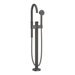 hansgrohe Mitigeur monocommande baignoire Axor One, bec 220 mm, sur pied, brossé bleu vc