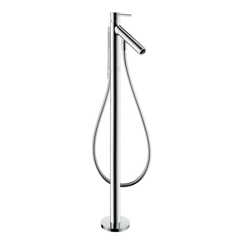 hansgrohe Mitigeur monocommande baignoire Axor Starck A 156 mm, sur pied, avec poignée à broche, chrome