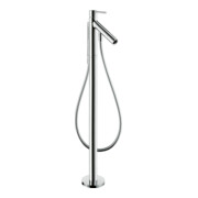 hansgrohe Mitigeur monocommande baignoire Axor Starck A 156 mm, sur pied, avec poignée à broche, chrome