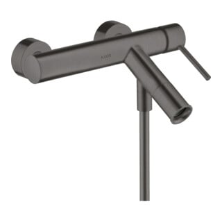 hansgrohe Mitigeur monocommande baignoire Axor Starck AP, A 200 mm, avec poignée à bouton, brossé bleu vc