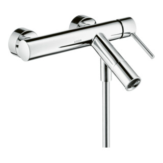 hansgrohe Mitigeur monocommande baignoire Axor Starck AP, bec 200 mm, avec poignée à broche, chrome