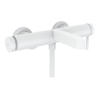 hansgrohe Mitigeur monocommande baignoire Finoris AP, bec 194 mm, blanc mat
