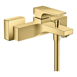 hansgrohe Mitigeur monocommande baignoire Metropol AP, avec levier, bec 180 mm, or poli optic