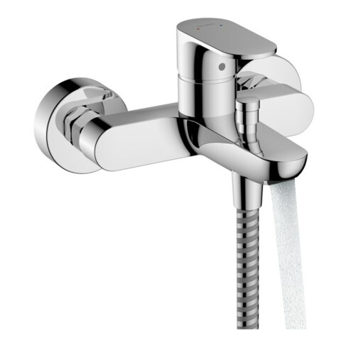 hansgrohe Mitigeur monocommande baignoire Rebris S AP, 2 sorties, bec 173 mm, chrome