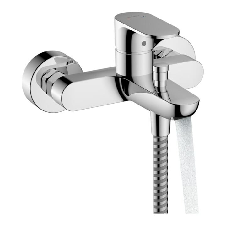 hansgrohe Mitigeur monocommande baignoire Rebris S AP, 2 sorties, bec 173 mm, chrome