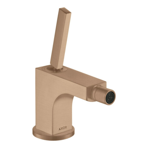 hansgrohe Mitigeur monocommande bidet Axor Citterio A 112 mm, avec poignée à broche, tirette de vidage, chromé brillant