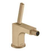 hansgrohe Mitigeur monocommande bidet Axor Citterio A 112 mm, avec poignée à goupille, tirette de vidage, chrome brillant