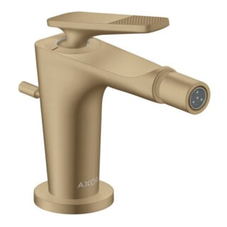 hansgrohe Mitigeur monocommande bidet Axor Citterio C cubic cut, b b, H 113 mm, tirette de vidage