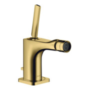 hansgrohe Mitigeur monocommande bidet Axor Citterio E A 114 mm, avec poignée à broche, tirette de vidage, chromé