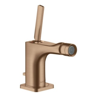 hansgrohe Mitigeur monocommande bidet Axor Citterio E A 114 mm, avec poignée à goupille, tirette, chromé mat