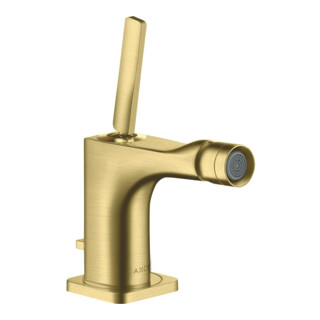 hansgrohe Mitigeur monocommande bidet Axor Citterio E A 114mm, avec poignée à broche, tirette, chrome brillant