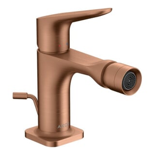 hansgrohe Mitigeur monocommande bidet Axor Citterio M A 116 mm, avec tirette, brossé or rouge