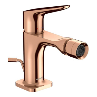 hansgrohe Mitigeur monocommande bidet Axor Citterio M A 116 mm, avec tirette, poli or rouge