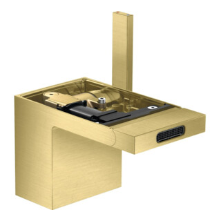 hansgrohe Mitigeur monocommande bidet Axor MyEdition A 121 mm, avec vidage poussoir, sans plaque, brossé bronze