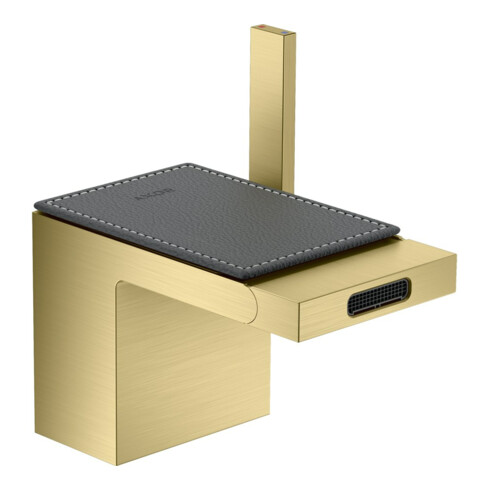 hansgrohe Mitigeur monocommande bidet Axor MyEdition A 121 mm, avec vidage poussoir, sans plaque, brossé bronze