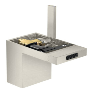 hansgrohe Mitigeur monocommande bidet Axor MyEdition A 121 mm, avec vidage poussoir, sans plaque, chromé