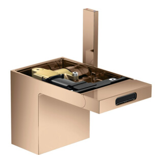 hansgrohe Mitigeur monocommande bidet Axor MyEdition A 121 mm, avec vidage poussoir, sans plaque, chrome poli brillant