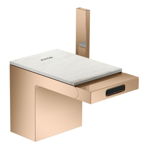 hansgrohe Mitigeur monocommande bidet Axor MyEdition A 121 mm, avec vidage poussoir, sans plaque, chrome poli brillant