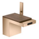 hansgrohe Mitigeur monocommande bidet Axor MyEdition A 121 mm, avec vidage poussoir, sans plaque, chrome poli brillant