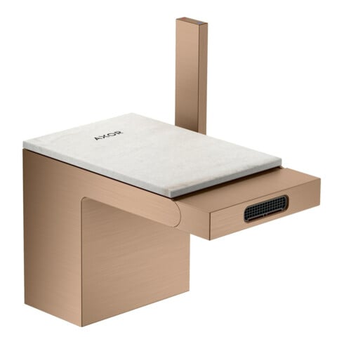 hansgrohe Mitigeur monocommande bidet Axor MyEdition A 121 mm, avec vidage poussoir, sans plaque, finition chromée