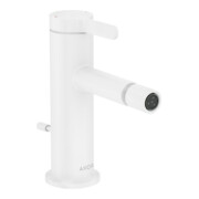 hansgrohe Mitigeur monocommande bidet Axor One, bec 113 mm, avec tirette, blanc mat