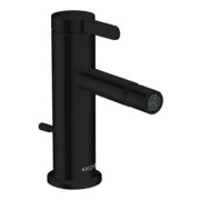 hansgrohe Mitigeur monocommande bidet Axor One, bec 113 mm, avec tirette, noir mat