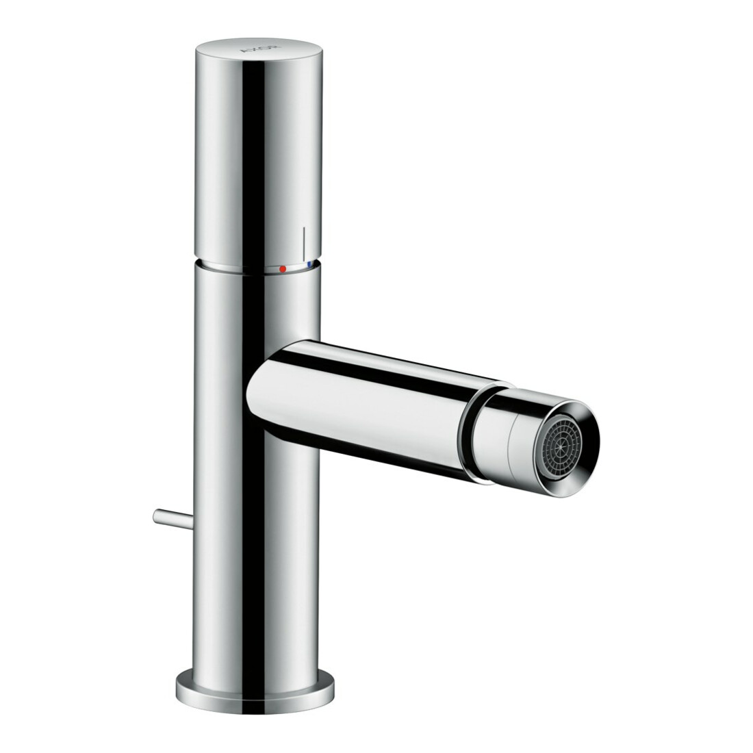 hansgrohe Mitigeur monocommande bidet Axor Uno A 124 mm, avec Zerogr, tirette, chrome