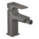 hansgrohe Mitigeur monocommande bidet Metropol m HG, poussoir, A 129 mm, bleu brossé vc-1