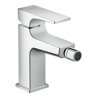 hansgrohe Mitigeur monocommande bidet Metropol m HG, poussoir, bec 129 mm, chrome