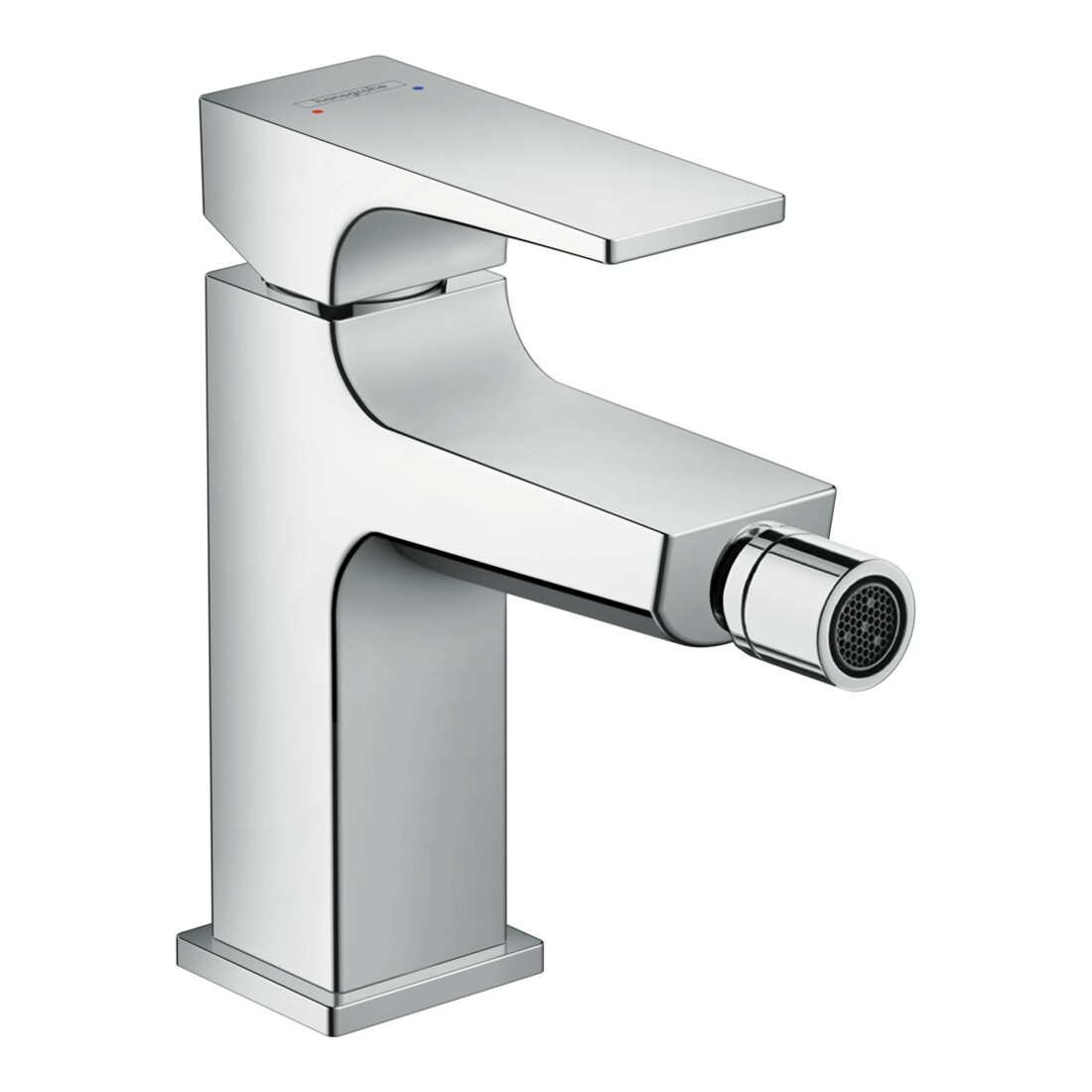 hansgrohe Mitigeur monocommande bidet Metropol m HG, poussoir, bec 129 mm, chrome