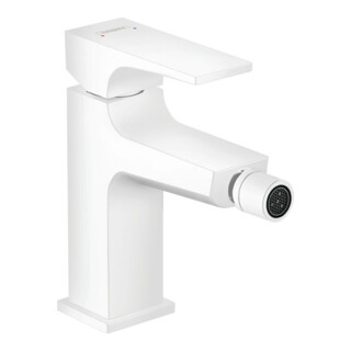 hansgrohe Mitigeur monocommande bidet Metropol m HG, poussoir-op, bec 129 mm, m-blanc