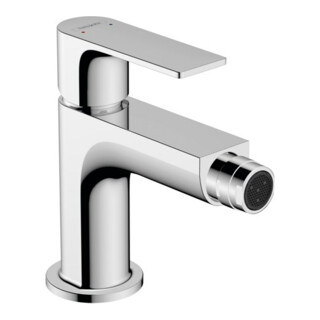 hansgrohe Mitigeur monocommande bidet Rebris E avec garniture de vidage à tige, chrome