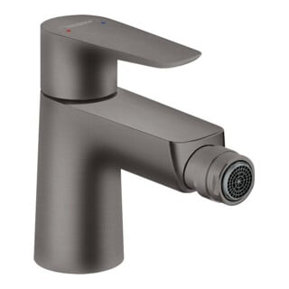 hansgrohe Mitigeur monocommande bidet Talis E avec vidage à tirette, chrome noir brossé