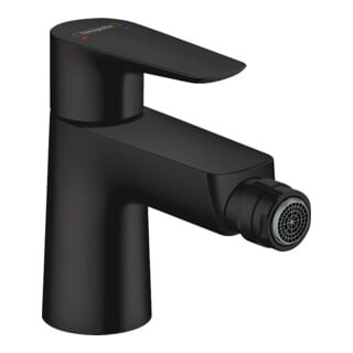 hansgrohe Mitigeur monocommande bidet Talis E avec vidage à tirette, noir mat