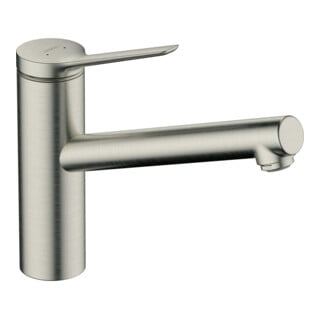 hansgrohe Mitigeur monocommande d'évier 150 Zesis M33 ND, 1jet, finition acier inoxydable