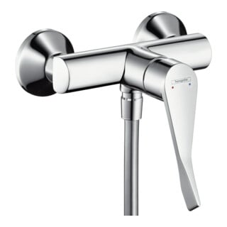 hansgrohe Mitigeur monocommande douche Focus Care AP, avec poignée confort longue 121 mm, chrome