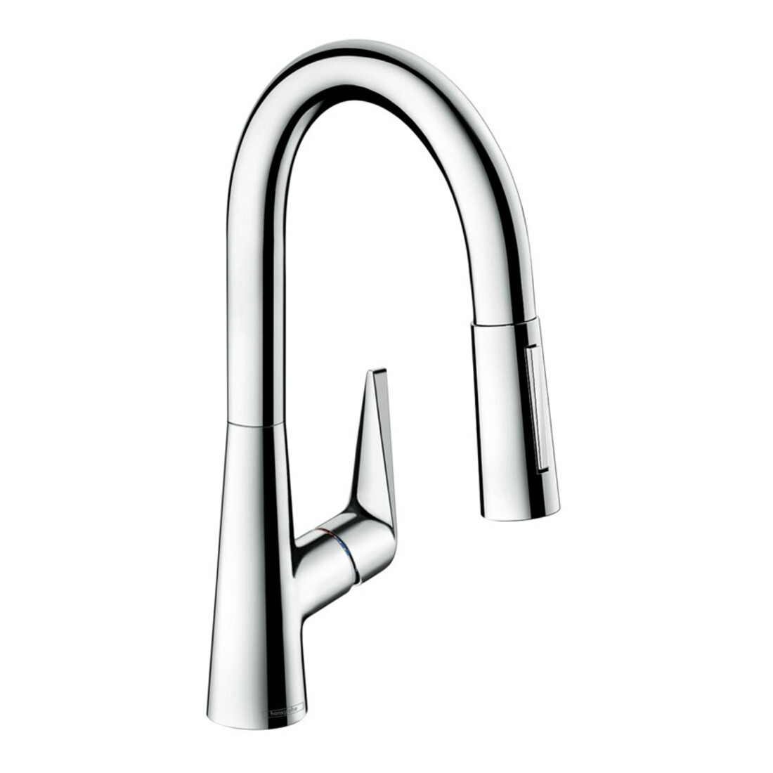 hansgrohe Mitigeur monocommande évier 160 Talis M51 avec douchette, 2 jets, sBox, aspect inox