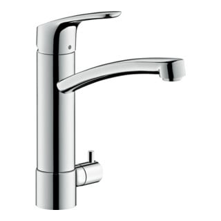 hansgrohe Mitigeur monocommande évier 200 Focus M41, valve d'arrêt, 1 jet, chrome