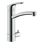 hansgrohe Mitigeur monocommande évier 200 Focus M41, valve d'arrêt, 1 jet, chrome-1