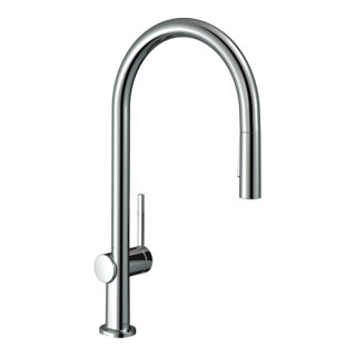 hansgrohe Mitigeur monocommande évier 210 Talis M54 avec douchette extractible, 2 jets, sBox, chrome