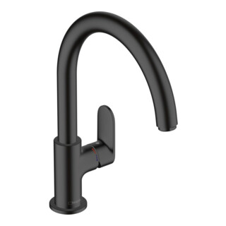 hansgrohe Mitigeur monocommande évier 210 Vernis Blend M35 1jet, noir mat