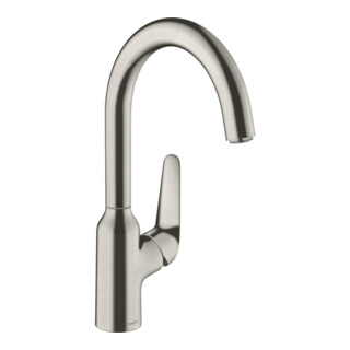 hansgrohe Mitigeur monocommande évier 220 Focus M42 1jet, aspect inox