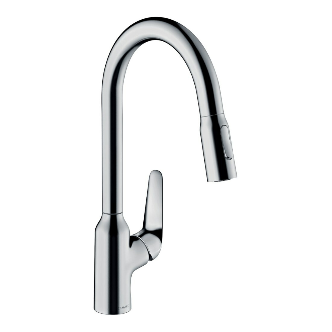 hansgrohe Mitigeur monocommande évier 220 Focus M42 avec douchette extractible, 2 jets, chrome