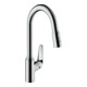 hansgrohe Mitigeur monocommande évier 220 Focus M42 avec douchette extractible, 2 jets, chrome