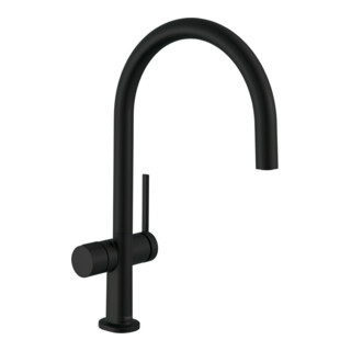 hansgrohe Mitigeur monocommande évier 220 Talis M54, vanne d'arrêt, 1 jet, noir mat