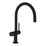 hansgrohe Mitigeur monocommande évier 220 Talis M54, vanne d'arrêt, 1 jet, noir mat