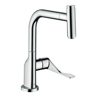 hansgrohe Mitigeur monocommande évier 230 Axor Citterio avec douchette extractible, chrome