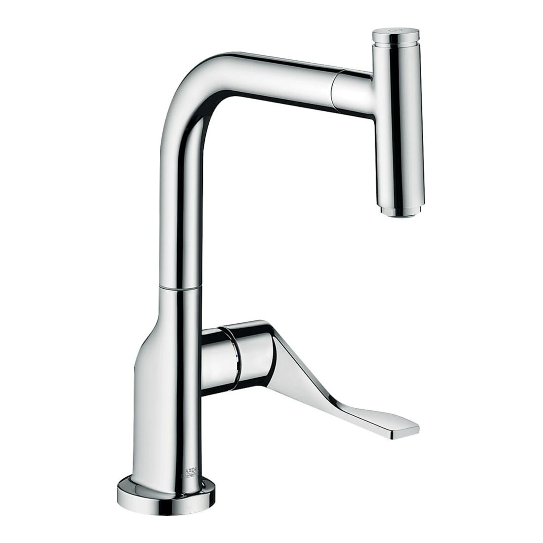 hansgrohe Mitigeur monocommande évier 230 Axor Citterio avec douchette extractible, chrome