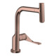 hansgrohe Mitigeur monocommande évier 230 Axor Citterio avec douchette extractible, or rouge poli-1