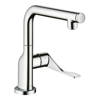 hansgrohe Mitigeur monocommande évier 230 Sel. Axor Citterio avec bec pivotant, aspect acier inoxydable